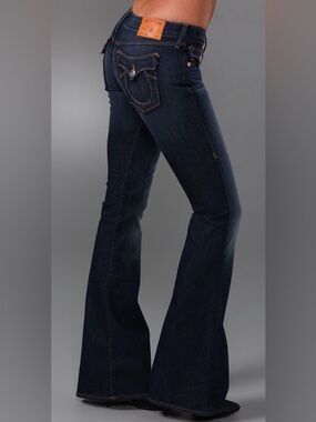 Y2K True Religion Carrie Flare Low Rise Jeans